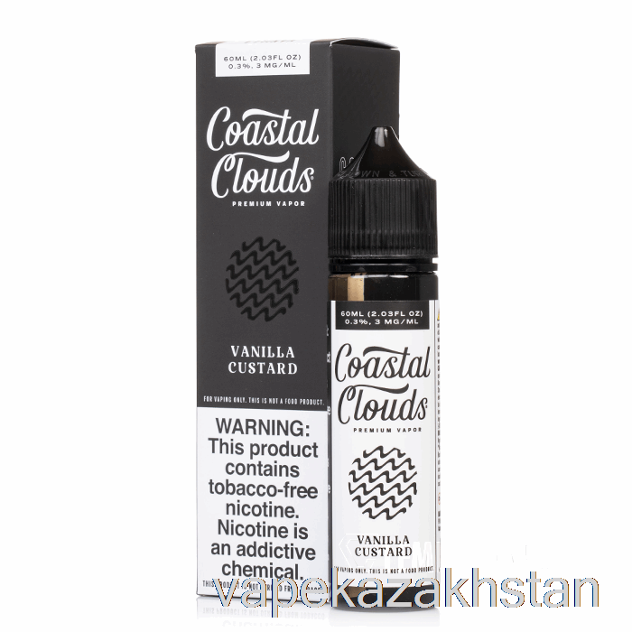 Vape Smoke Vanilla Custard - Coastal Clouds Co. - 60mL 3mg